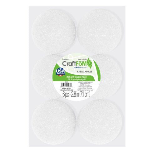 2.8" CRAFT FOAM BALLS